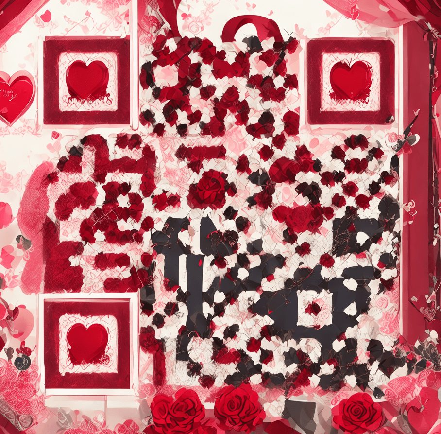 QR Code personalizado com corações